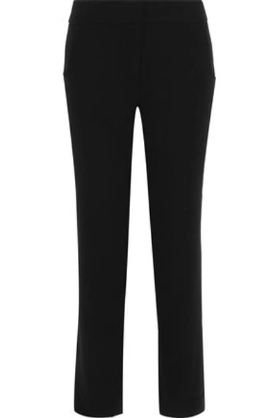 Iris & Ink Madison Cady Straight-leg Trousers In Black