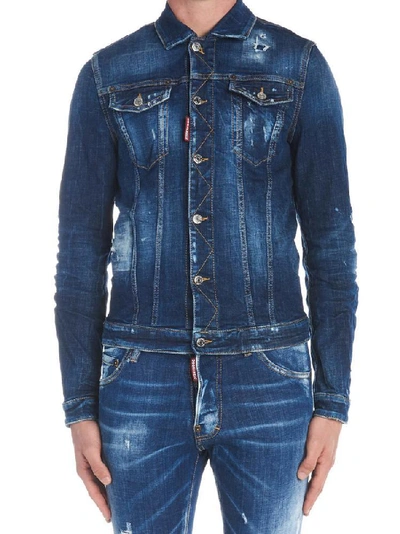 Dsquared2 'classic Jean' Jacket In Blue