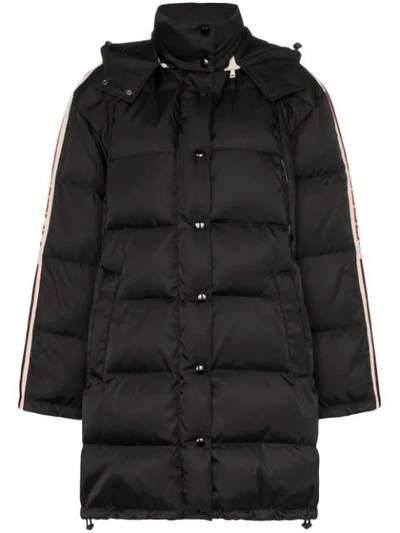 Gucci Oversized Hooded Puffer Coat In Black