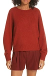 Vince Raglan Dolman Sleeve Sweater In H Redwood