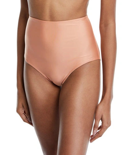 Água De Coco Cruzeiro High-waist Bikini Swim Bottoms In Rose