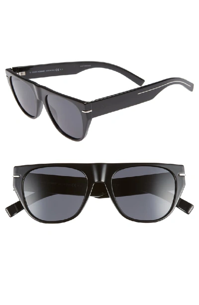 Dior Men's Flat-top Acetate Sunglasses In Black