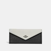 Coach Soft Wallet In Colorblock - Women's In Black Multi/gunmetal