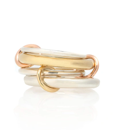 Spinelli Kilcollin Cici 18-karat Gold, Rose Gold And Sterling Silver Linked Rings