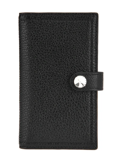 Miu Miu Vertical Clip Wallet In Black