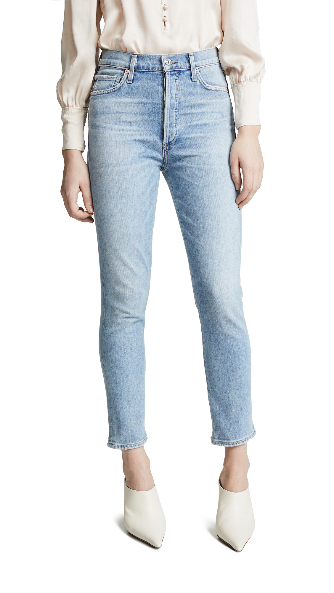 Citizens Of Humanity Olivia Crop High Rise Slim Ankle Jeans In Renew ...