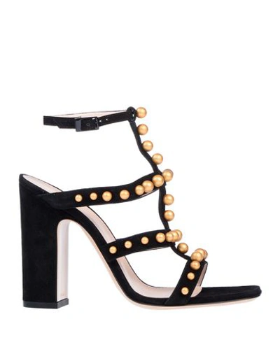 Pollini Sandals In Black