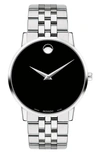 Movado Bracelet Watch, 40mm In Silver/ Black/ Silver