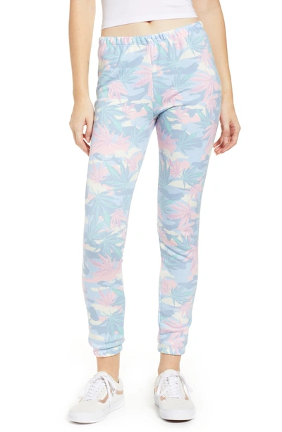 Wildfox Knox Jogger Pants In Light Terry Multi