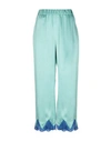 Semicouture Casual Pants In Light Green