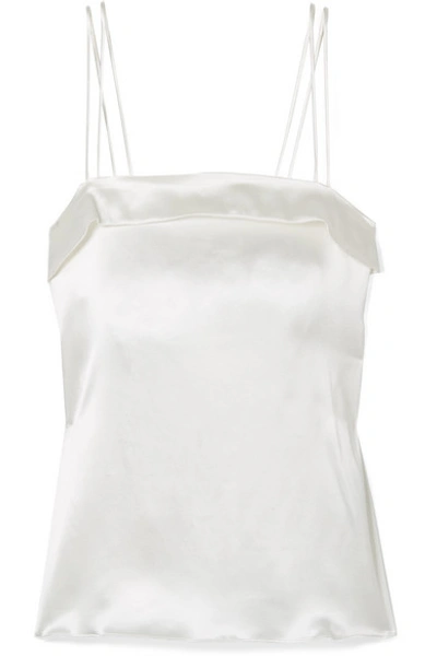 Deitas Coco Silk-satin Camisole In Ivory