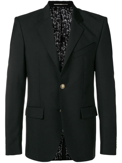 Givenchy Single-breasted Blazer Jacket In Black