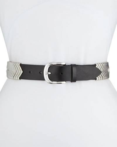 Isabel Marant Étoile Tehora U-buckle Leather Belt In Black