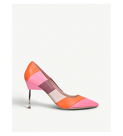 Kurt Geiger Women's Britton Pointed-toe Pumps In Pink Comb Leather