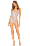 Marysia Palm Springs One Piece In Antelope Marble Print