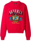 Amiri Printed Beverly Hills Jersey Sweatshirt In Red