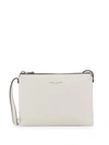 Marc Jacobs Grained Leather Crossbody Bag In Vintage White