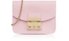 Furla Mini Metropolis Leather Crossbody Bag - Pink In Camelia E Pink/gold