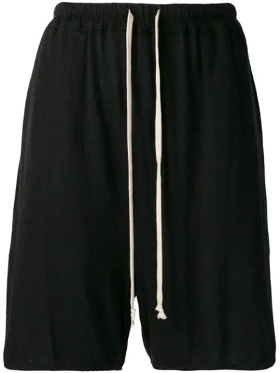 Rick Owens High Waisted Shorts In Black