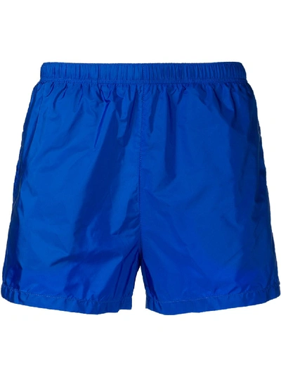 Prada Short Swim Shorts In Blue