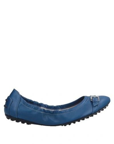 Tod's Ballet Flats In Blue