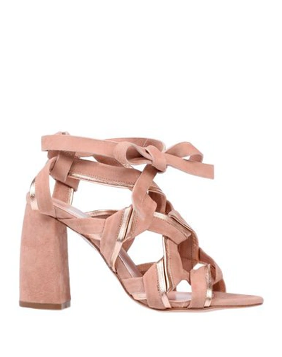 Anna F Sandals In Pink