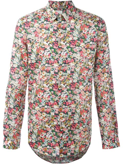 Paul Smith Floral Print Shirt | ModeSens