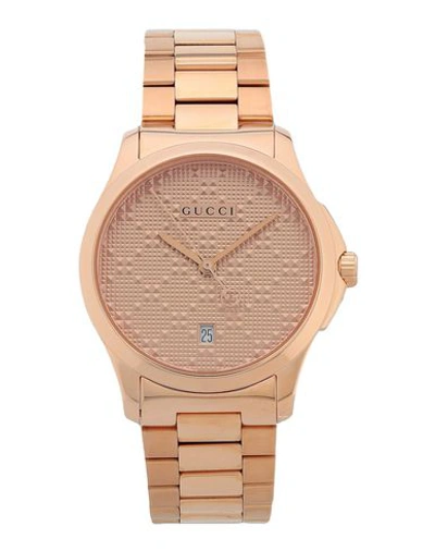 Gucci Wrist Watch In Copper