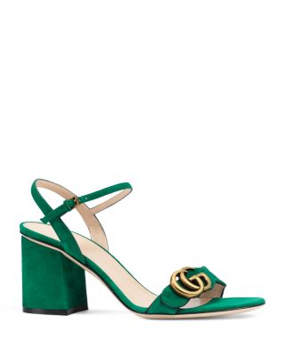 emerald green gucci heels