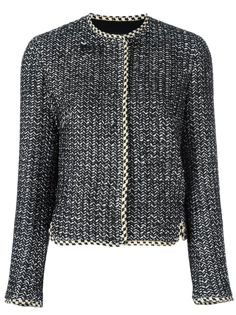 Giambattista Valli Concealed Front Fastening Jacket - Black | ModeSens