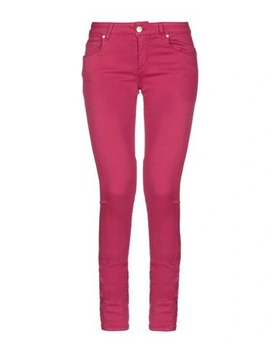 Dondup Denim Pants In Fuchsia