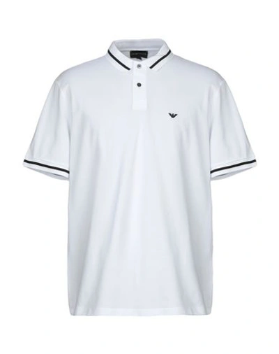 Emporio Armani Polo Shirts In White
