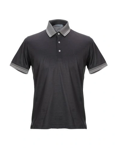 Gran Sasso Polo Shirts In Dark Brown