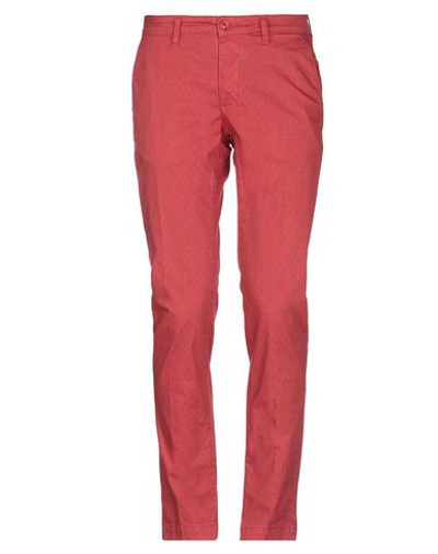 Cruna Casual Pants In Brick Red
