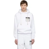 Maison Margiela Stereotype Print Hoodie In White