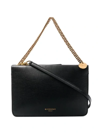 Givenchy Cross 3 Leather Crossbody Bag - Black