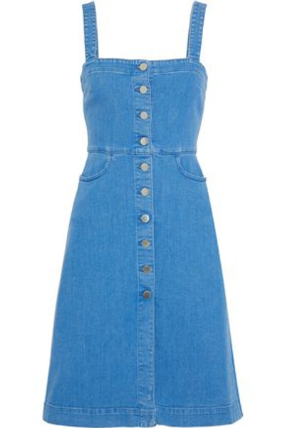 Stella Mccartney Woman Button-detailed Denim Dress Azure