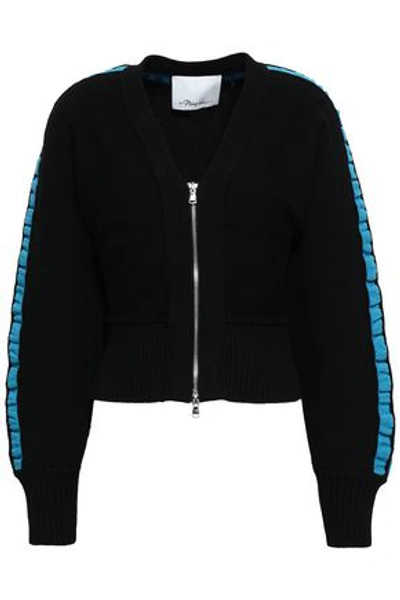 3.1 Phillip Lim / フィリップ リム 3.1 Phillip Lim Woman Intarsia-knit Jacket Black