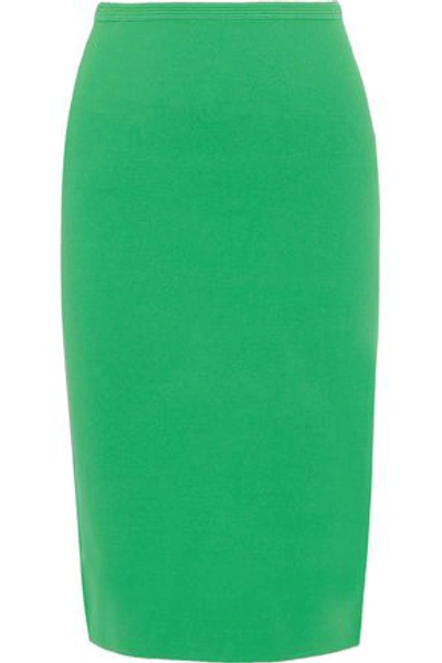 Diane Von Furstenberg Stretch-knit Pencil Skirt In Bright Green