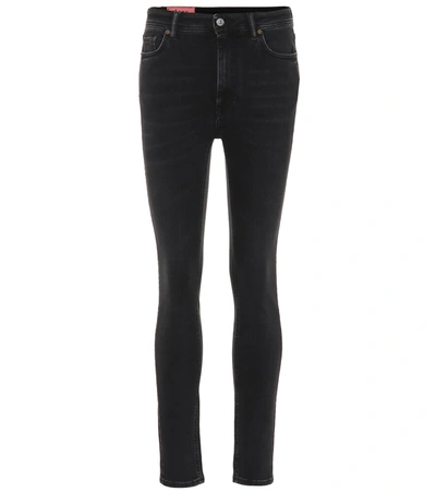 Acne Studios Blå Konst Peg High-rise Skinny Jeans In Black