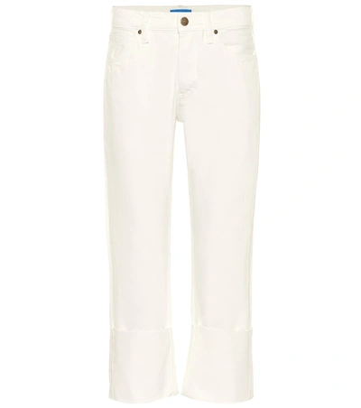 M.i.h. Jeans Phoebe Cropped Straight-leg Jeans In White