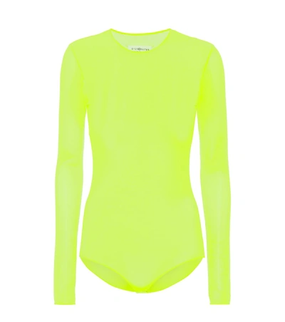 Maison Margiela Neon Bodysuit In Yellow