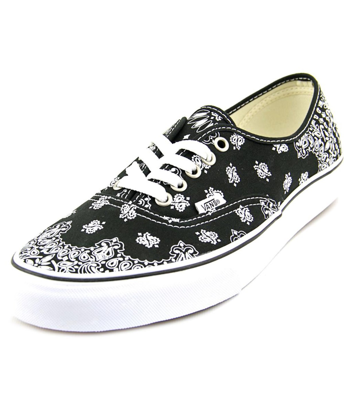 Vans Authentic Round Toe Canvas Skate Shoe' In Black ModeSens