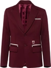 Prada Technical Jersey Jacket In Red