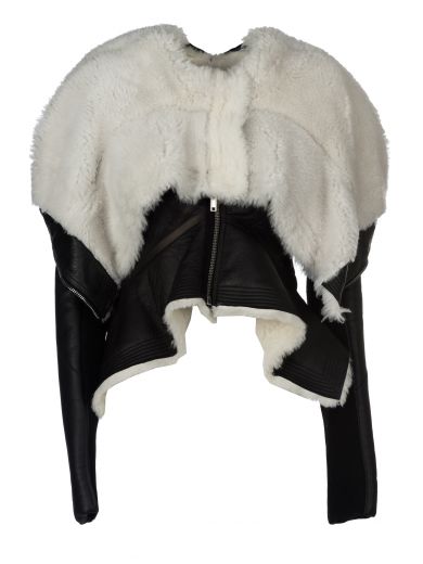 Rick Owens Mastodon Metro Jacket In Black/white | ModeSens