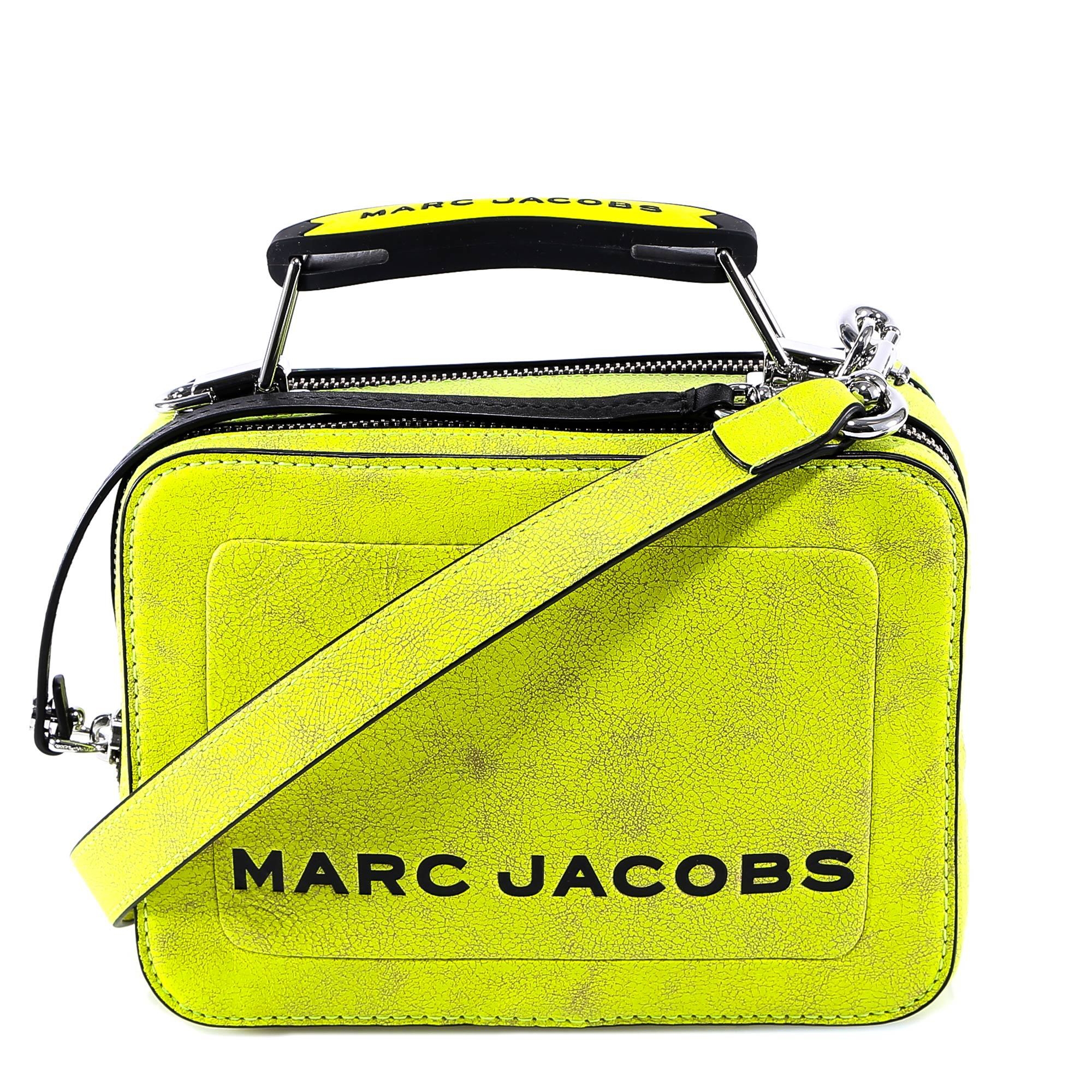 Marc Jacobs Logo Fluorescent Shoulder Bag In Yellow | ModeSens