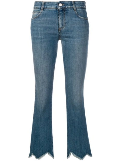 Stella Mccartney Cropped Flare Jeans In Light Blue