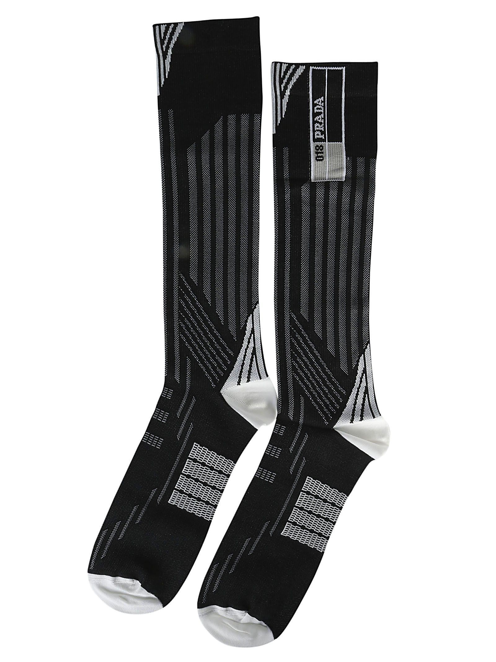 prada socks black