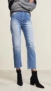 Trave Paloma High Waist Straight Leg Jeans In Renegade