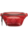 Fendi Men's Vertficato Printed Belt Bag/fanny Pack In Red